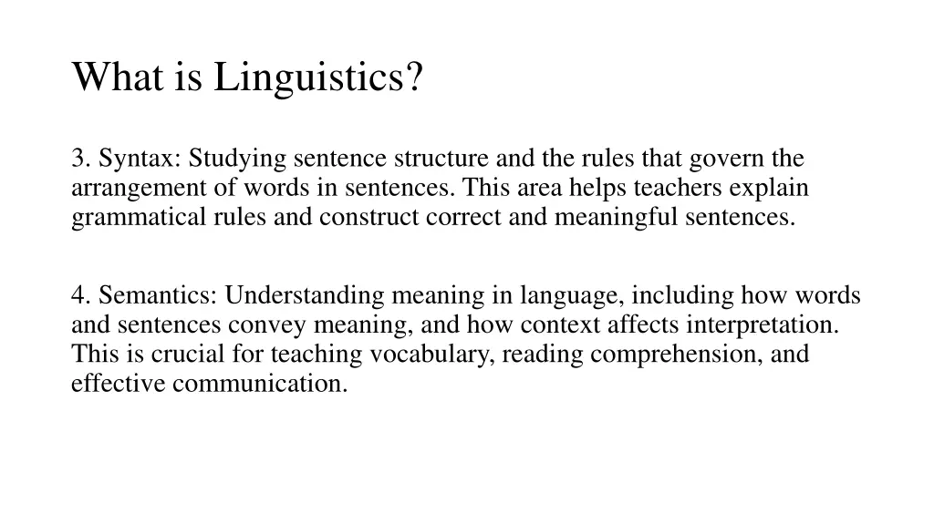 what is linguistics 2