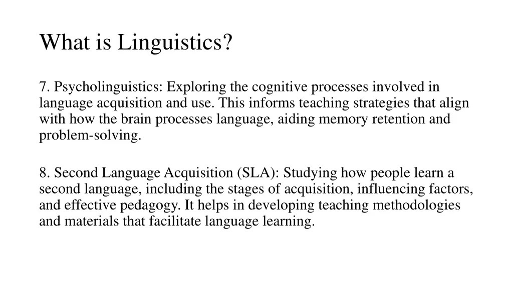 what is linguistics 4