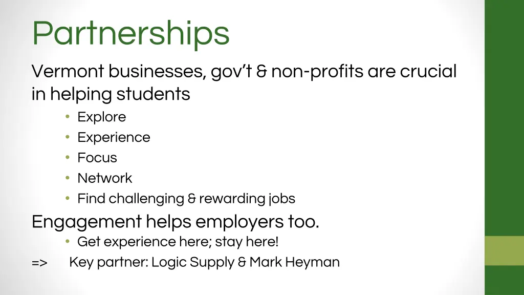 partnerships