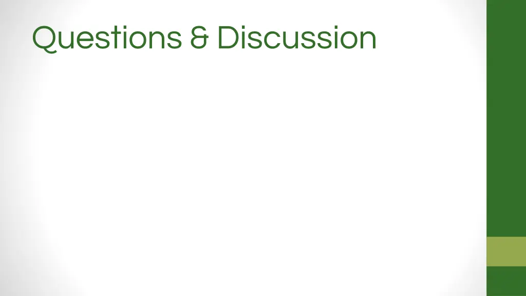 questions discussion