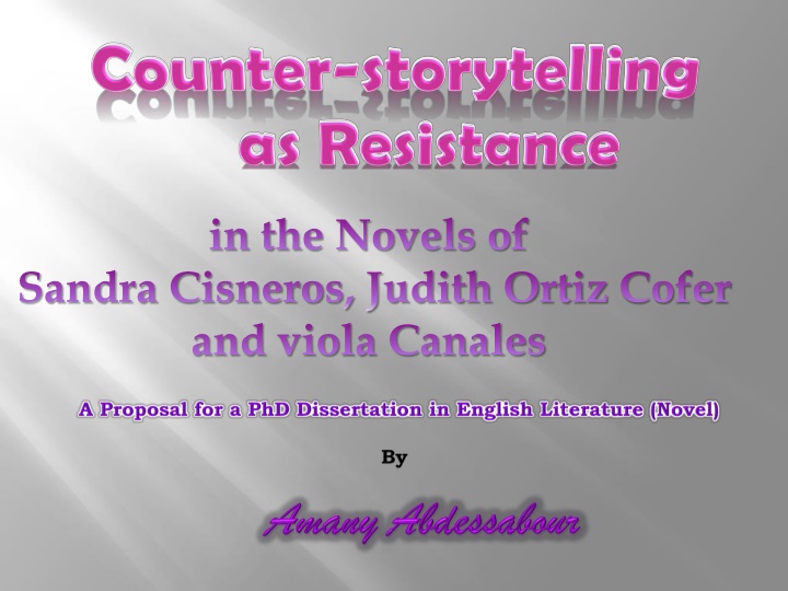 in the novels of