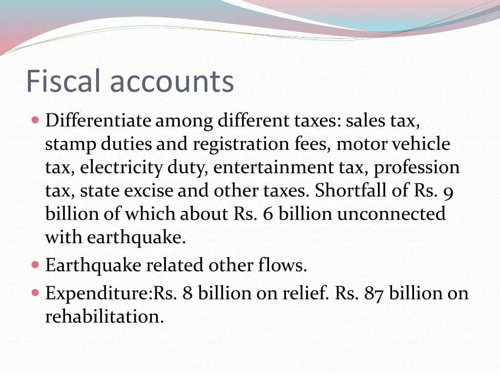 fiscal accounts