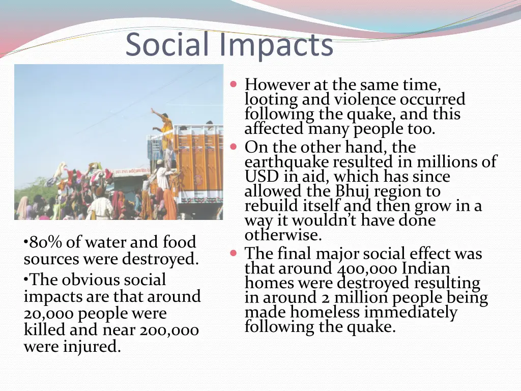 social impacts