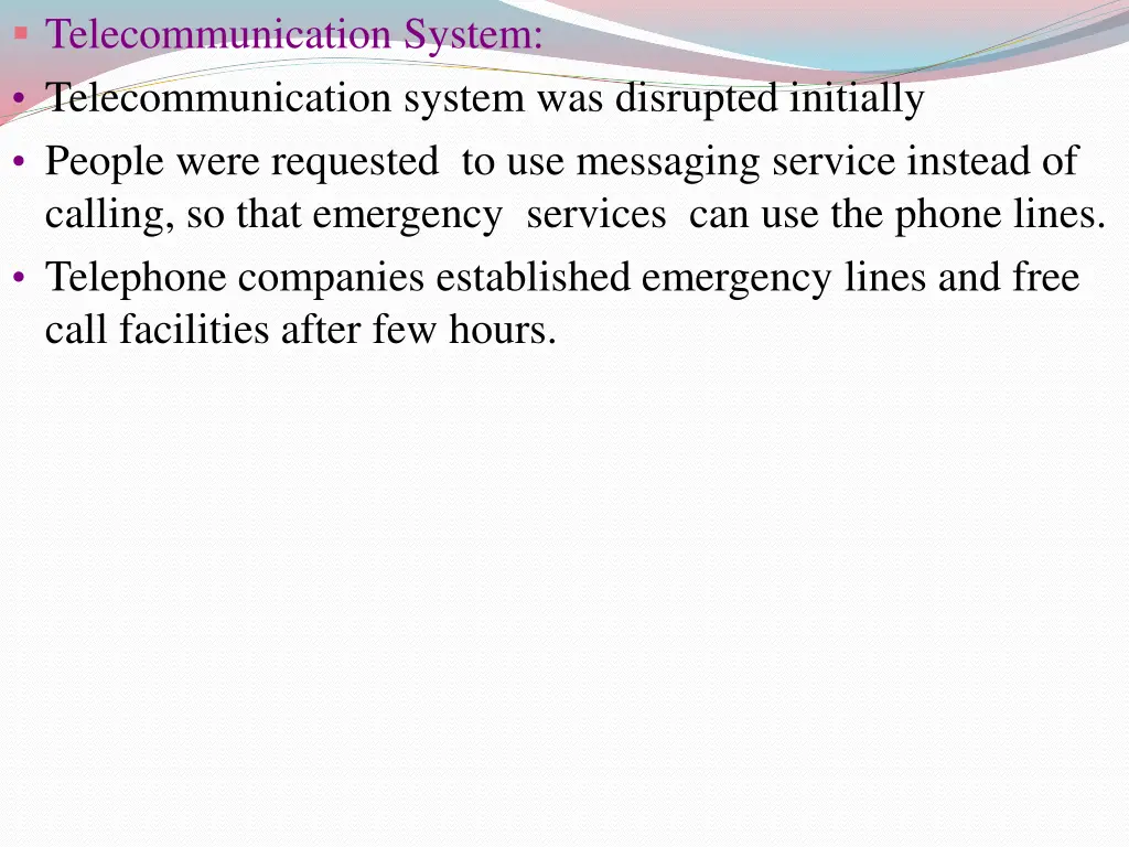 telecommunication system telecommunication system