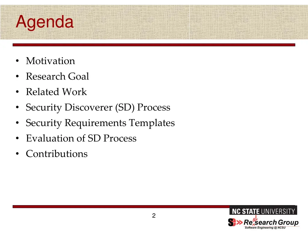 agenda