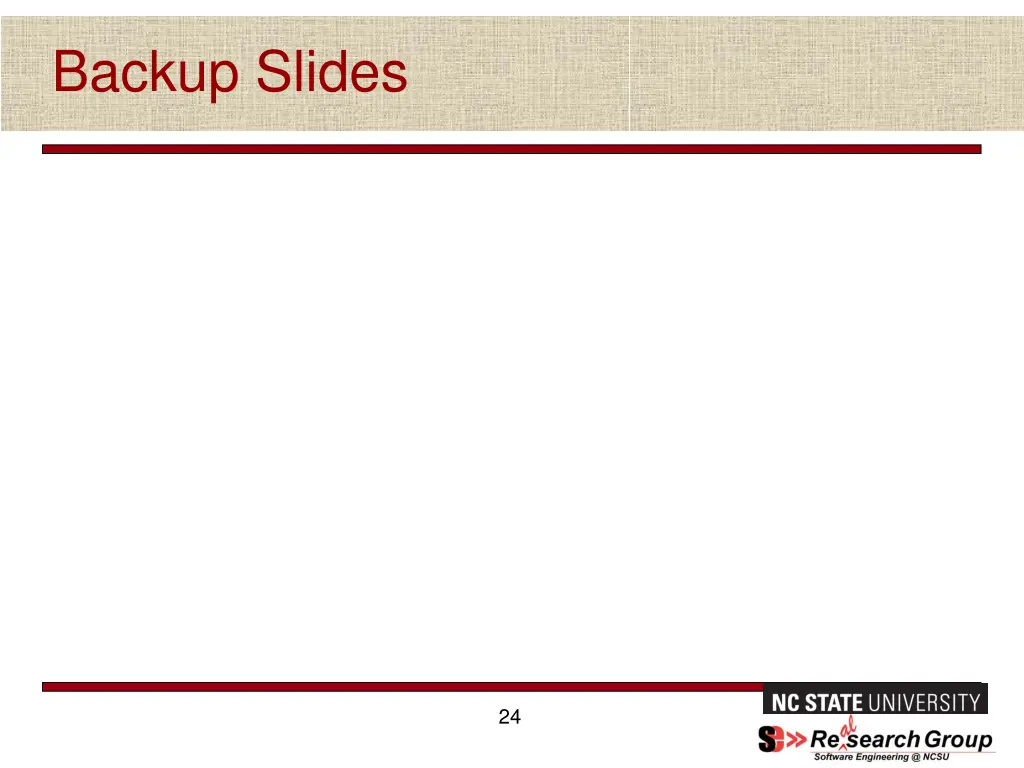 backup slides