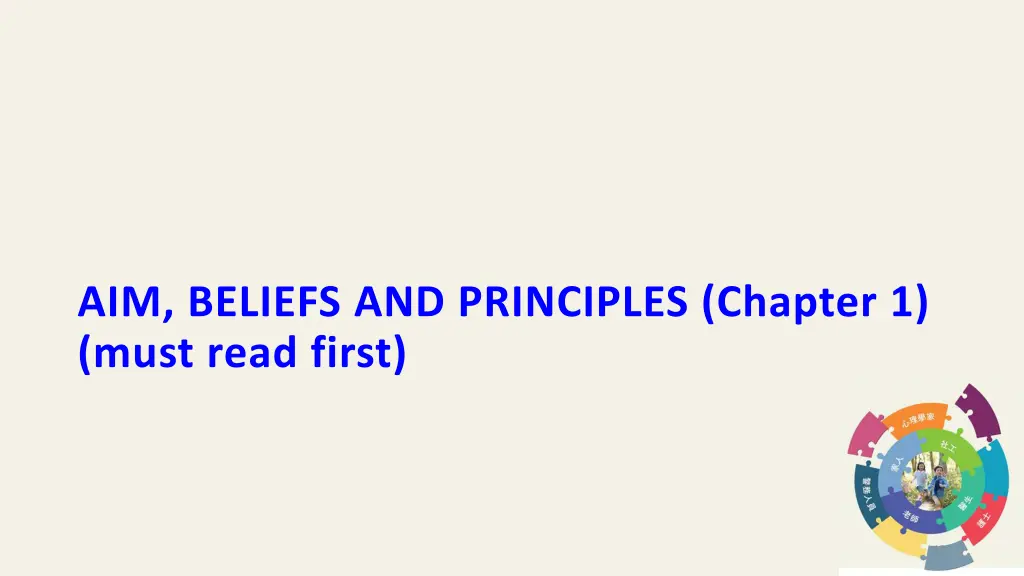 aim beliefs and principles chapter 1 must read