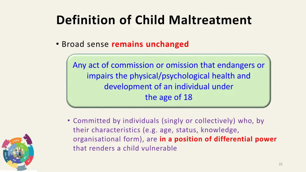 definition of child maltreatment