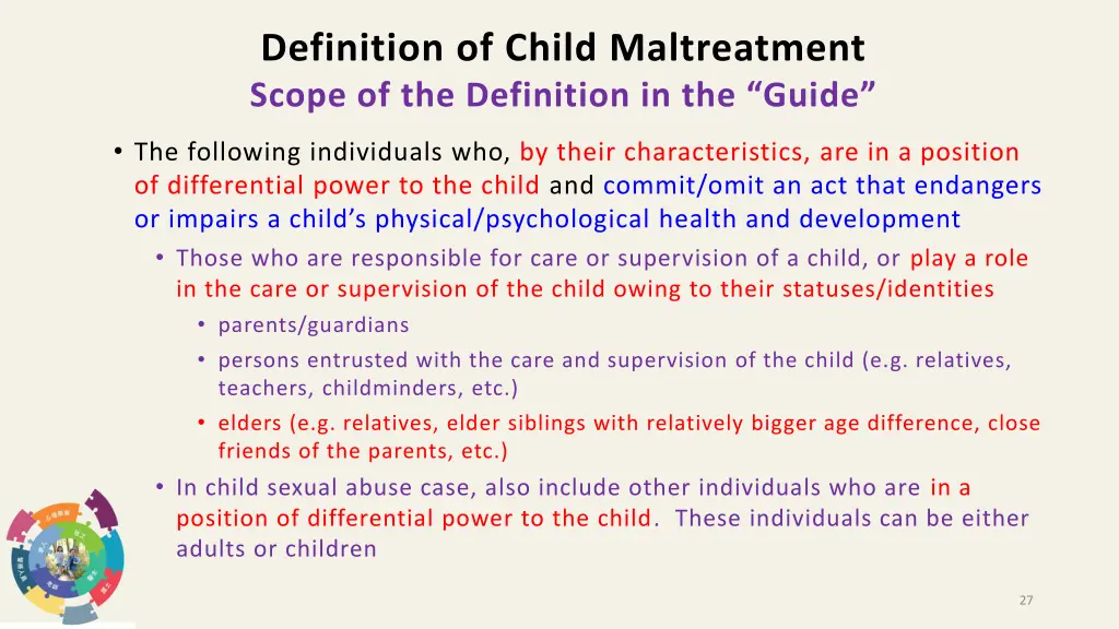 definition of child maltreatment scope