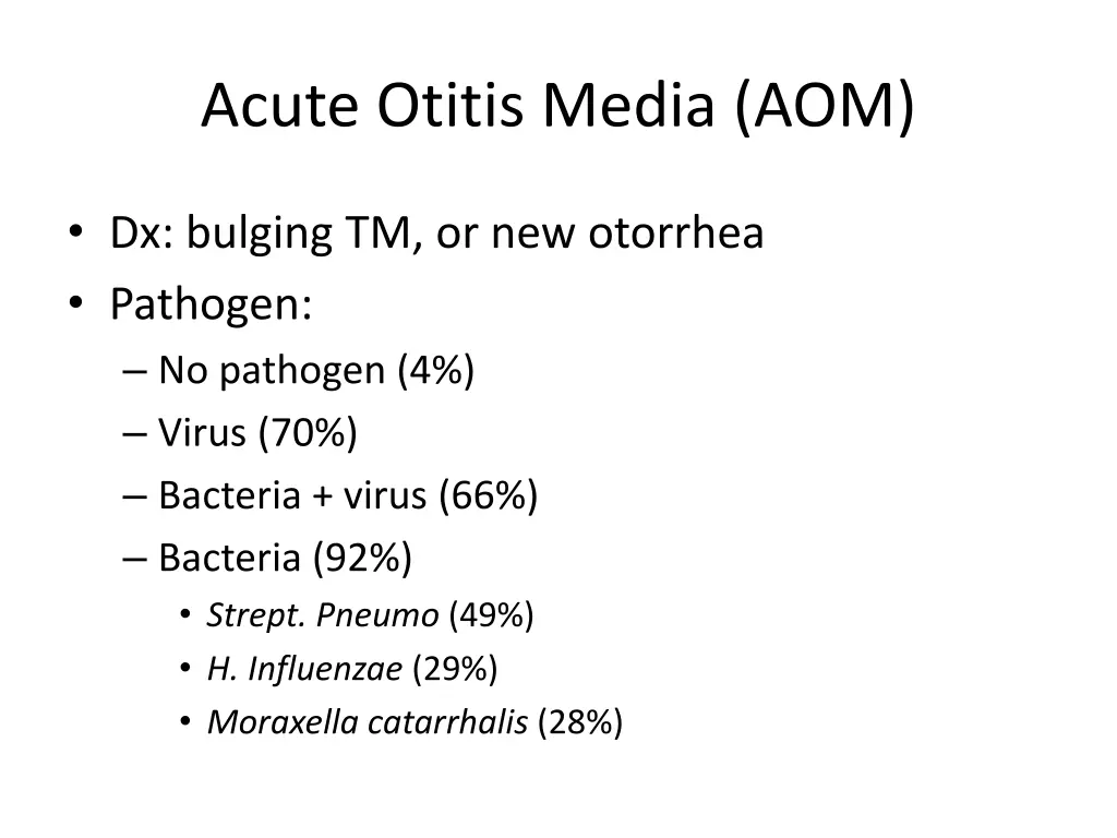 acute otitis media aom