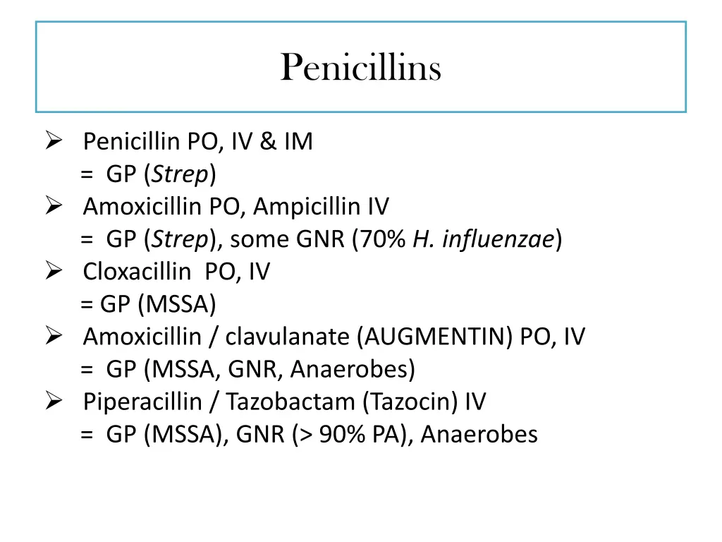 penicillins