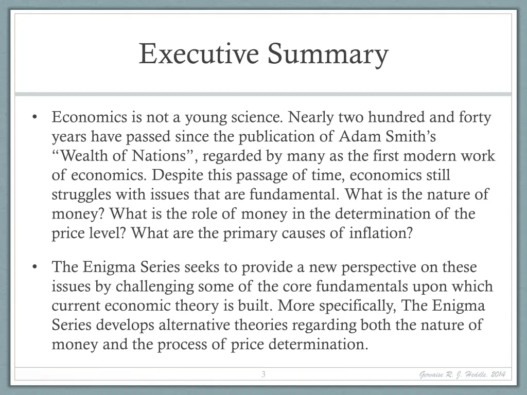 executive summary