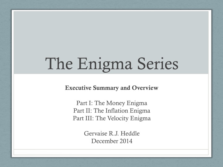 the enigma series