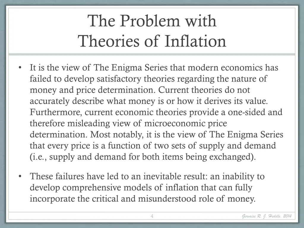 the problem with theories of inflation