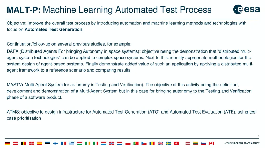 malt p machine learning automated test process