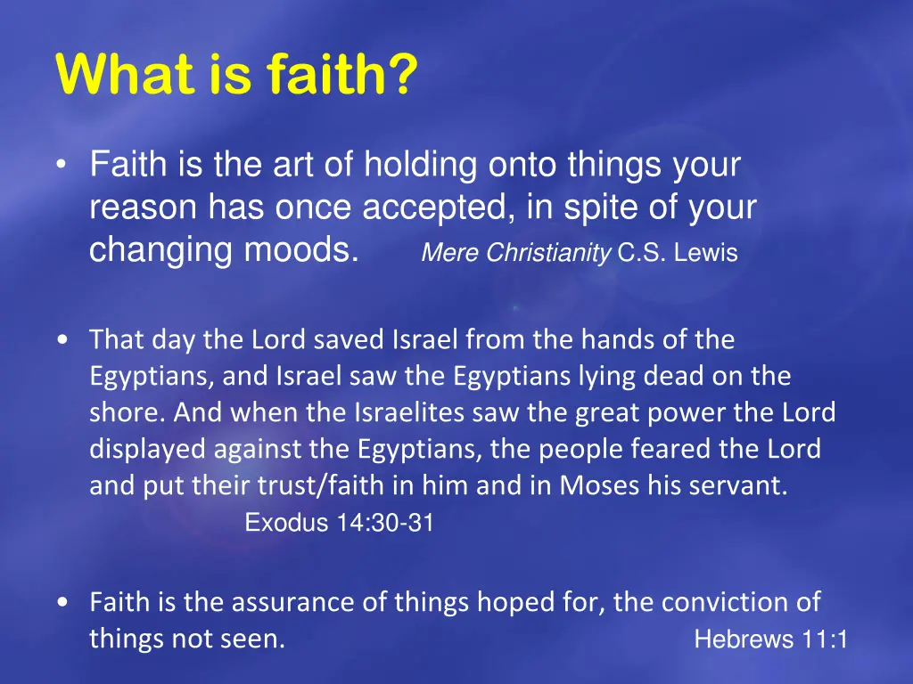what is faith