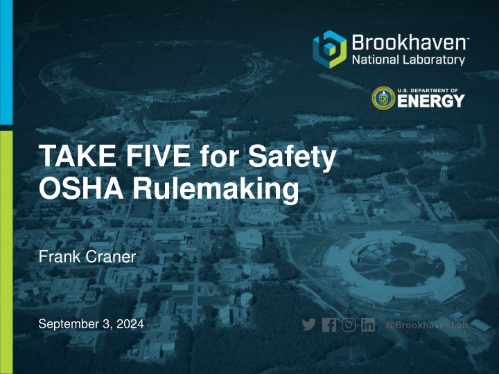 take five for safety osha rulemaking