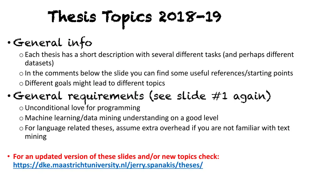 thesis topics 2018 thesis topics 2018 19