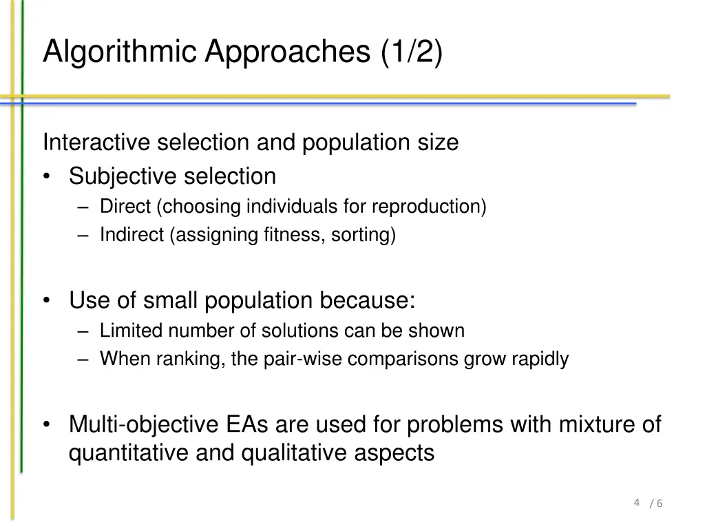 algorithmic approaches 1 2