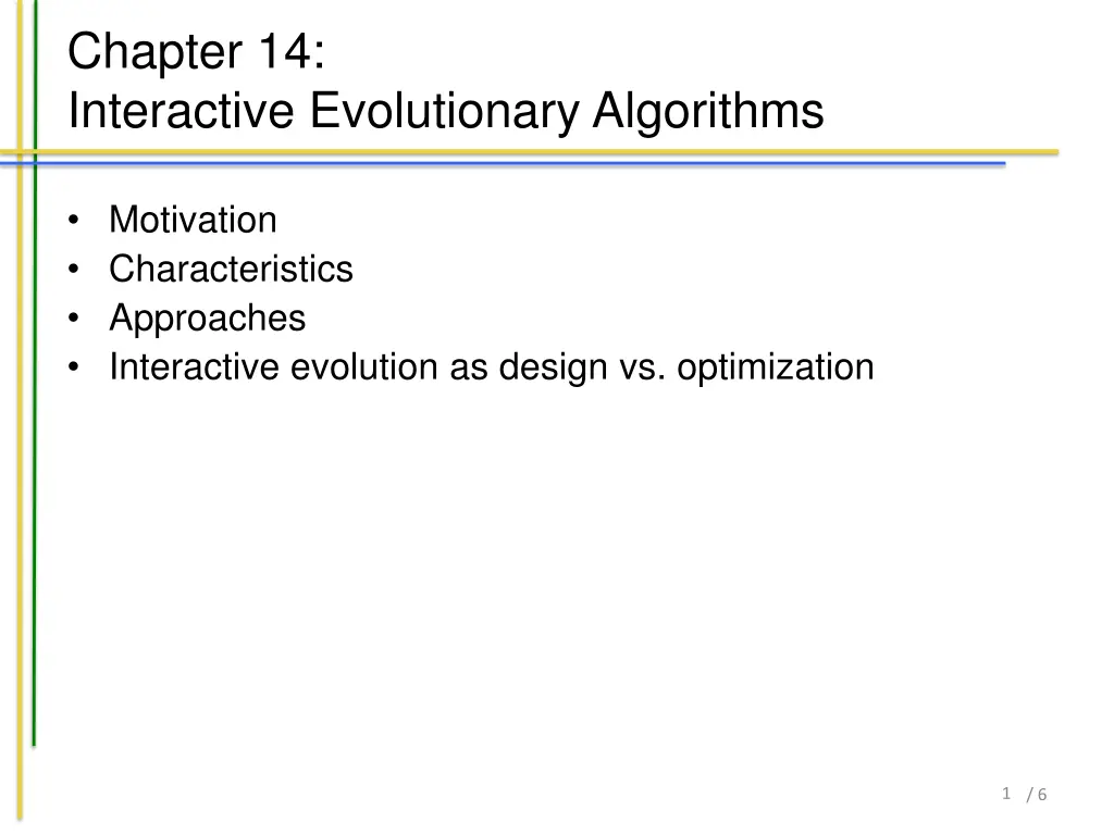 chapter 14 interactive evolutionary algorithms