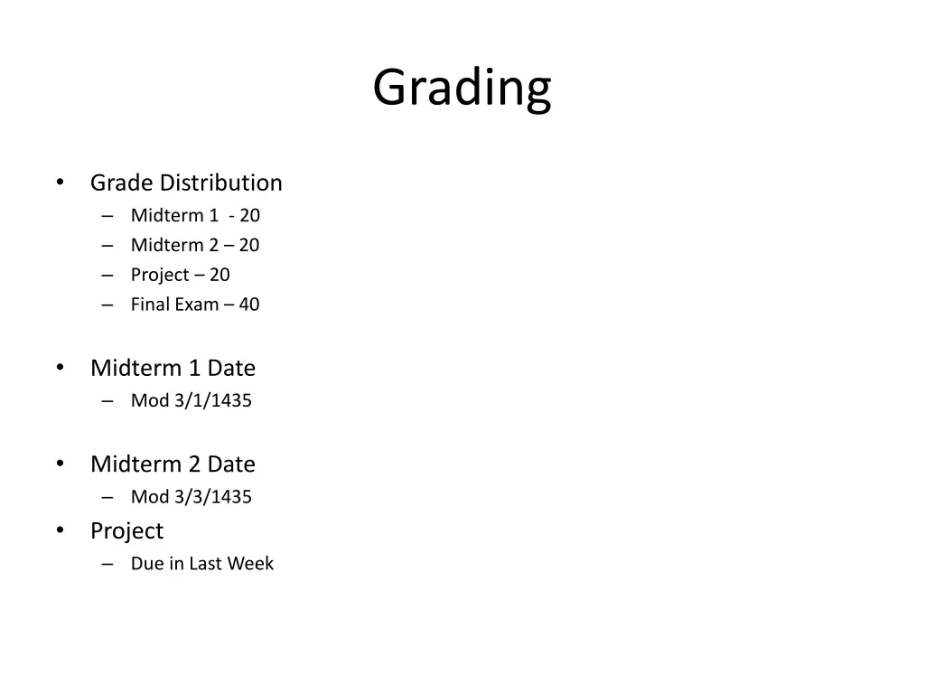 grading