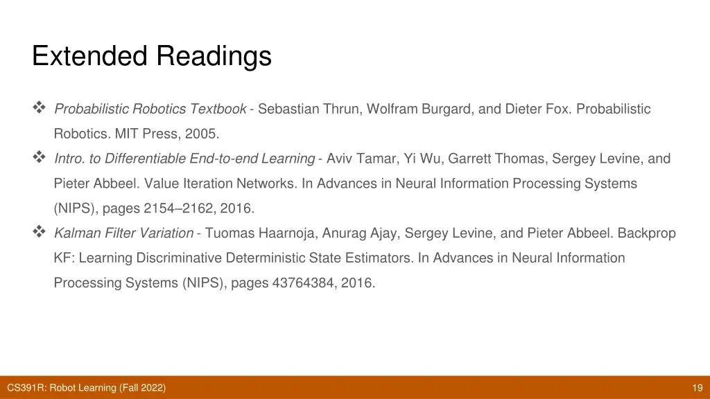 extended readings