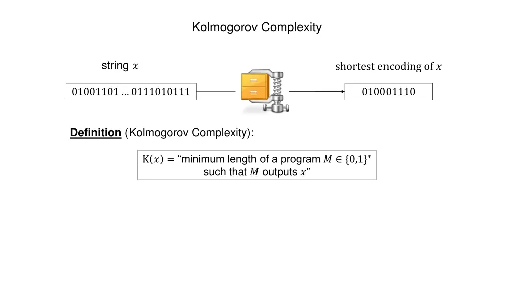 kolmogorov complexity