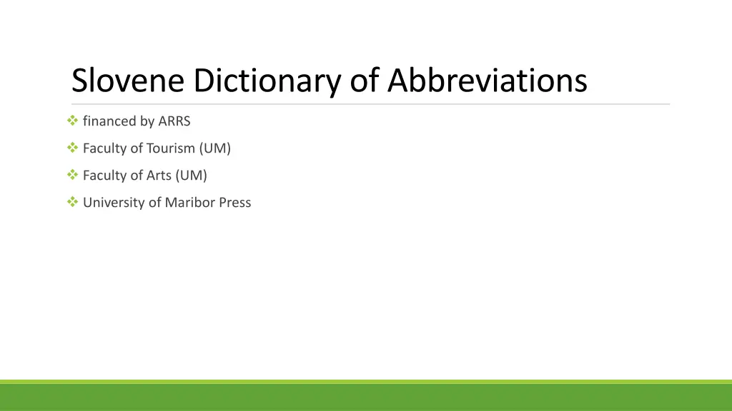slovene dictionary of abbreviations 1