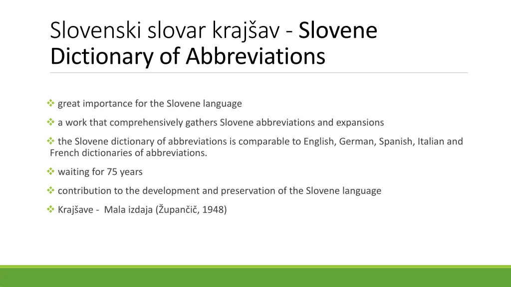 slovenski slovar kraj av slovene dictionary