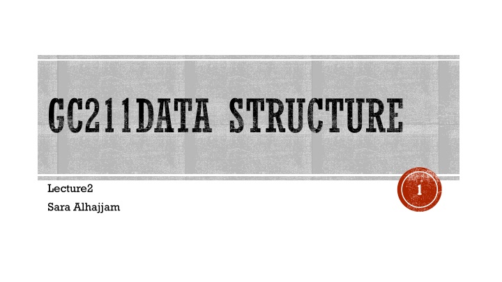 gc211data structure