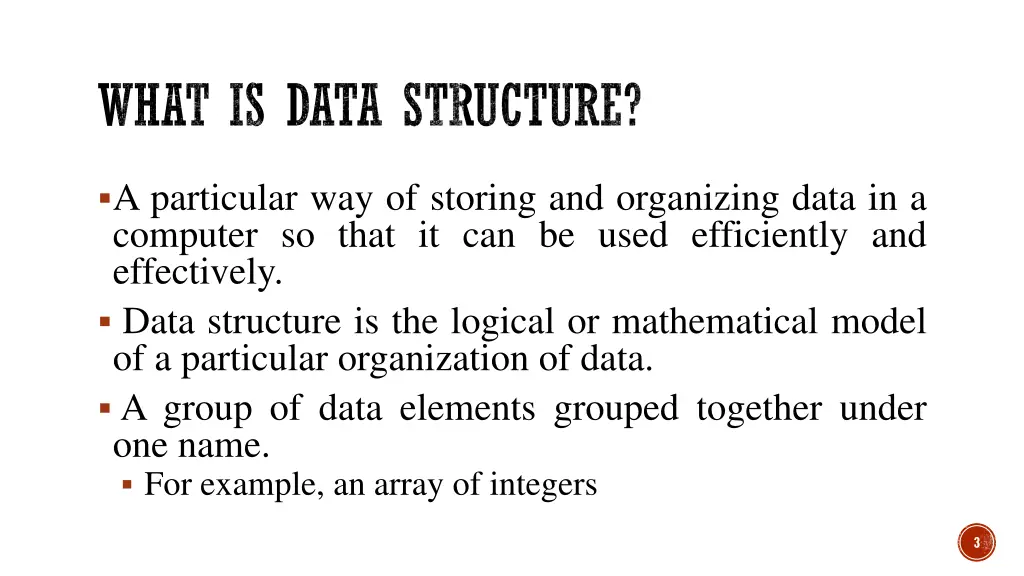 what is data structure