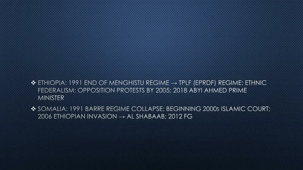 ethiopia 1991 end of menghistu regime tplf eprdf