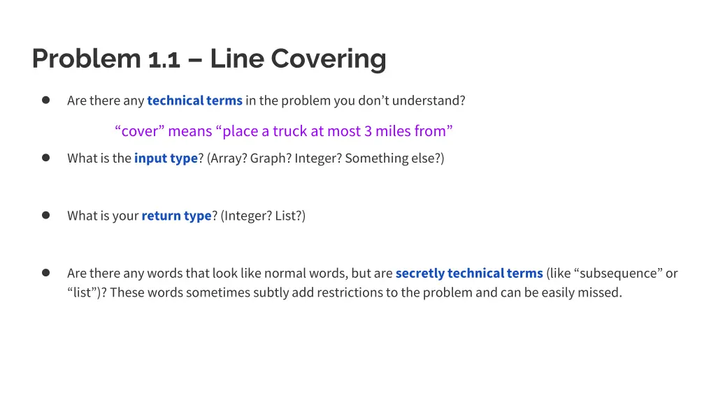 problem 1 1 line covering 1