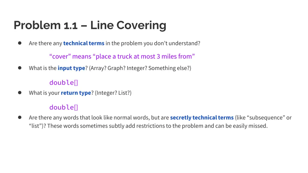 problem 1 1 line covering 3