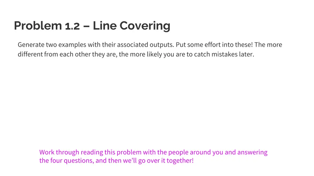 problem 1 2 line covering