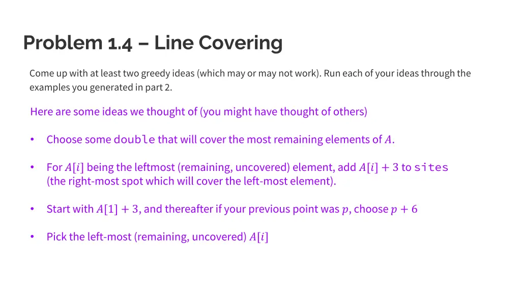 problem 1 4 line covering 1
