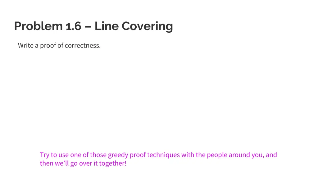 problem 1 6 line covering
