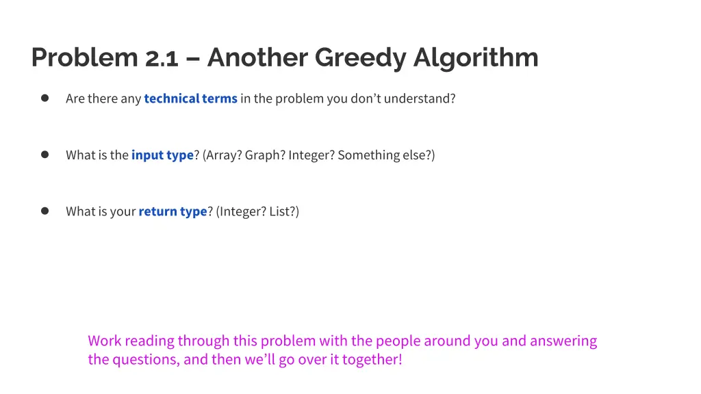 problem 2 1 another greedy algorithm