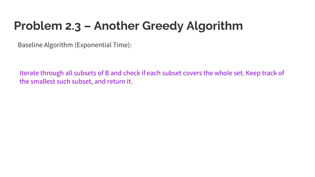problem 2 3 another greedy algorithm