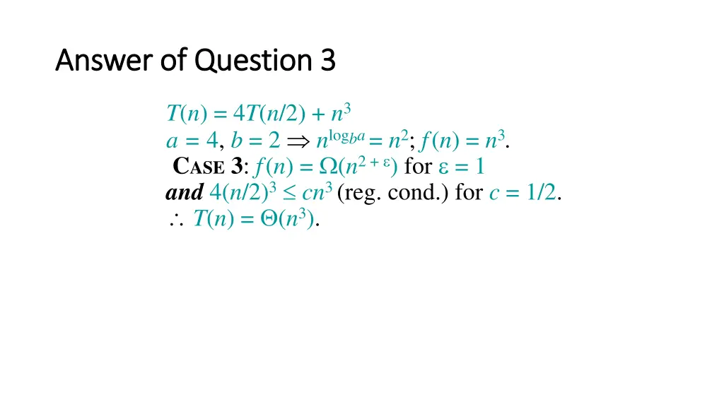 answer of question 3 answer of question 3