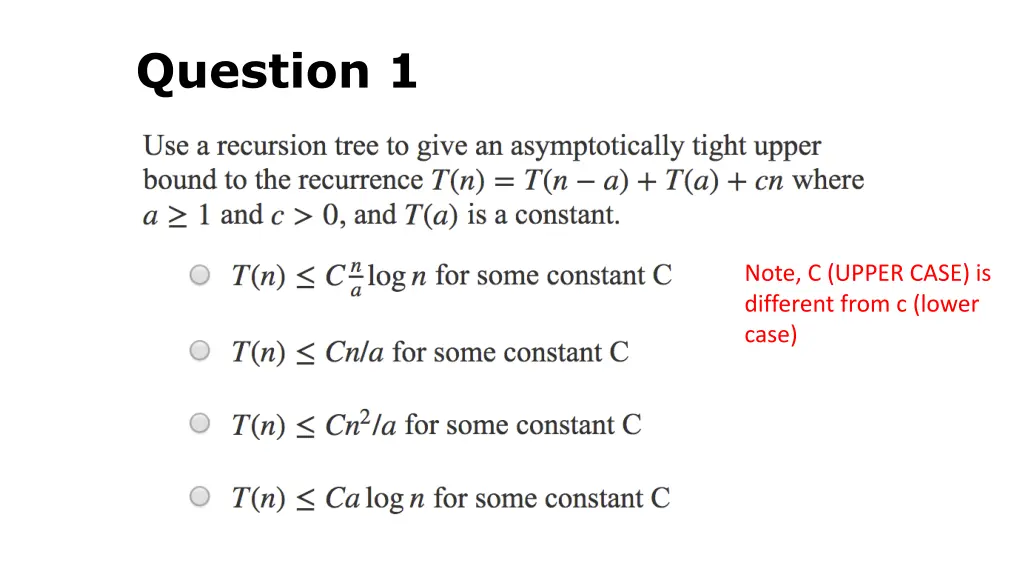 question 1