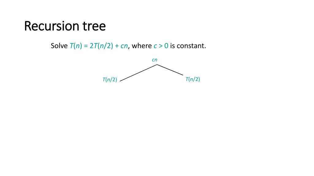 recursion tree recursion tree 2