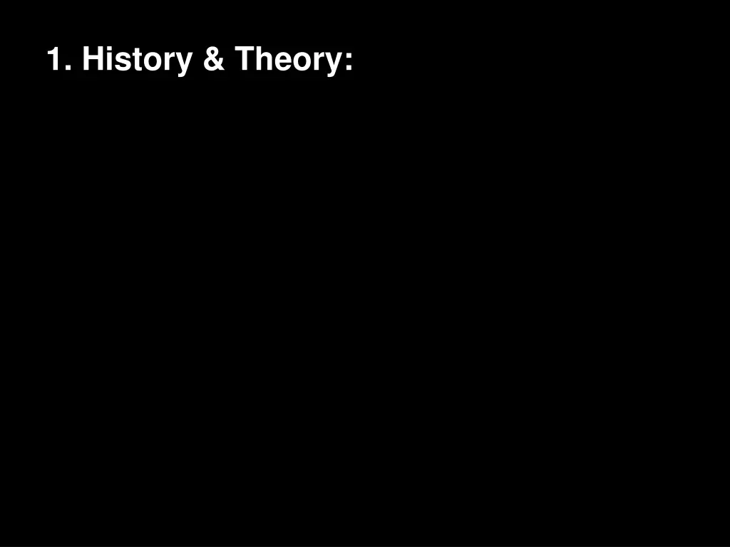 1 history theory