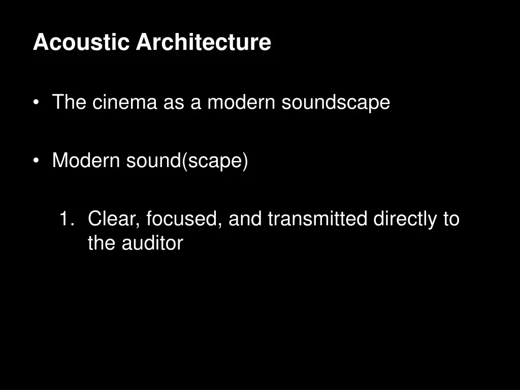 acoustic architecture 1