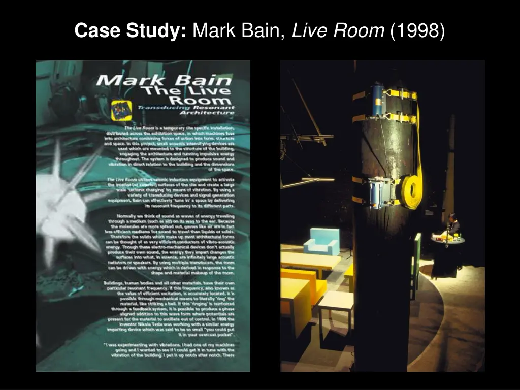 case study mark bain live room 1998
