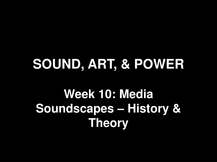sound art power