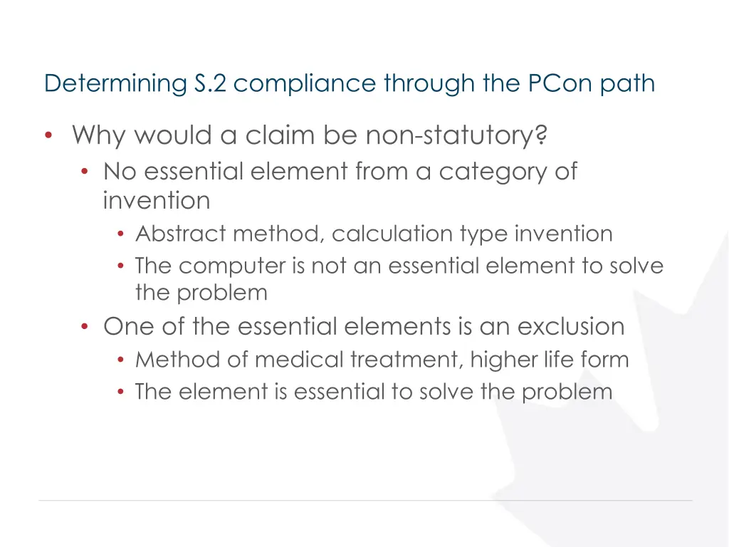 determining s 2 compliance through the pcon path 1