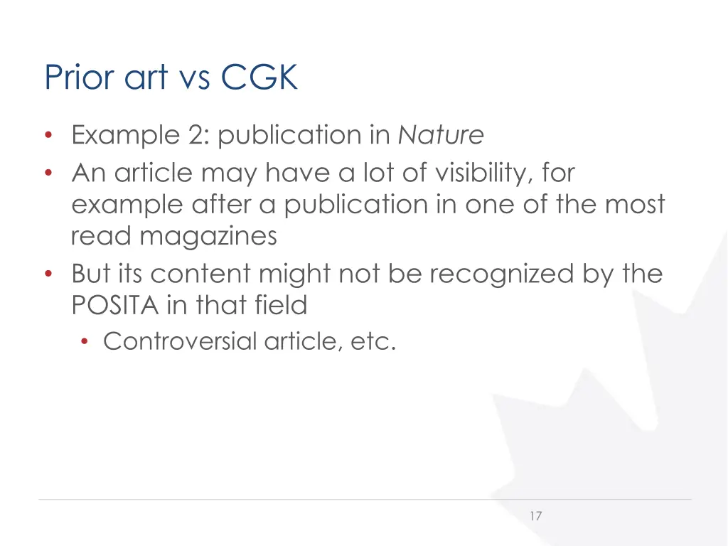 prior art vs cgk 2