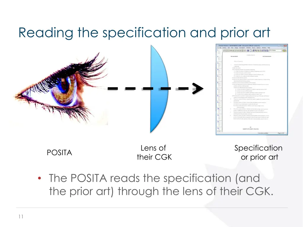 reading the specification and prior art