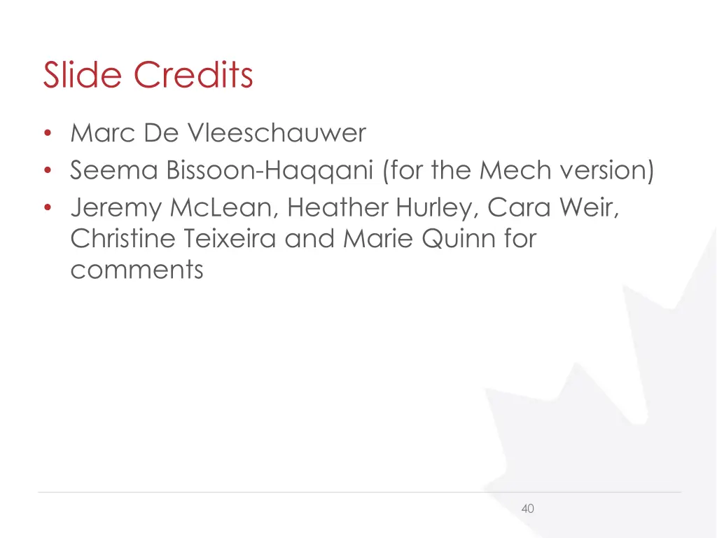 slide credits
